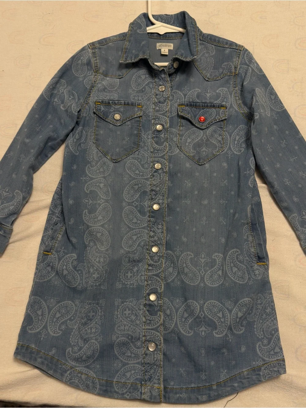 Gymboree Light Blue Denim Shirt Dress